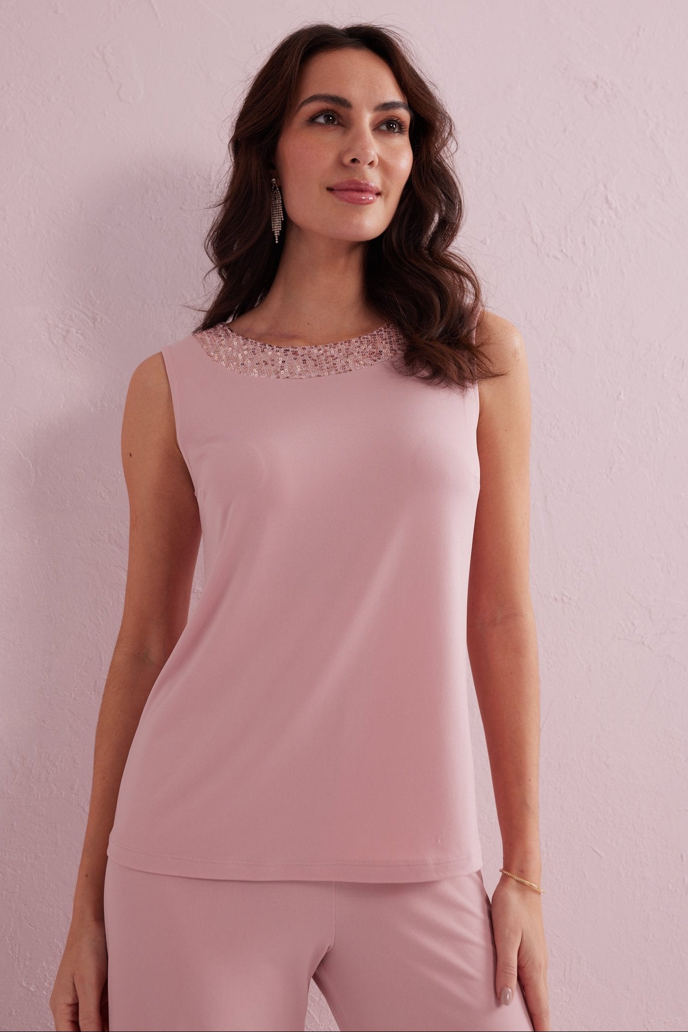 ALEXA Blush Pink 3 Piece Co-ord Trouser Set. Exclusive to Samantha Jane Boutique