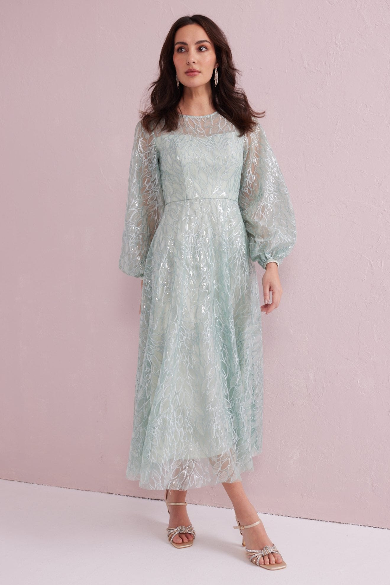 GRACE Mint Sequin and Embroidered Prom Dress. Exclusively from Samantha Jane Boutique.