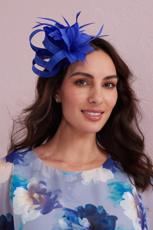 CORDELIA Cobalt Blue Fascinator from Samantha Jane Boutique