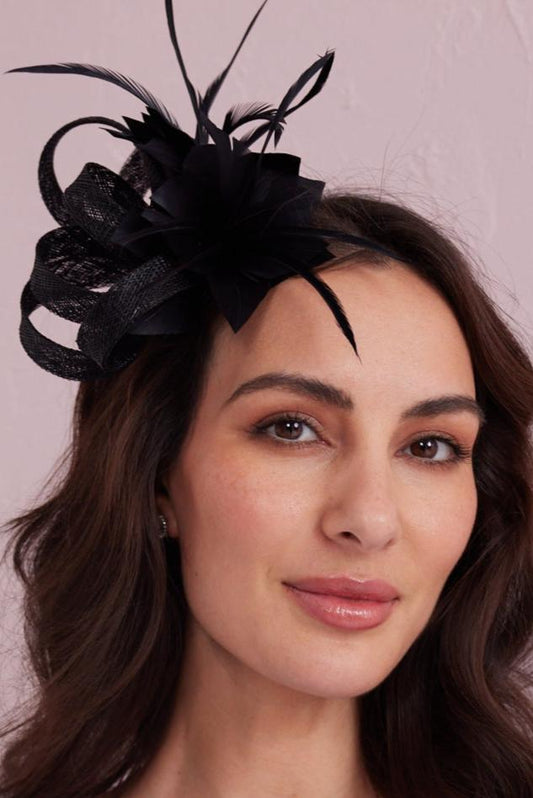CORDELIA Black Fascinator from Samantha Jane Boutique